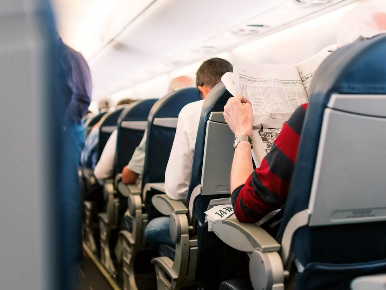 Recline Seat в самолете